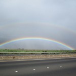Full Maui Rainbow on highway to Kahului