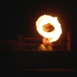 World Champion Fire Dancer at the Luau